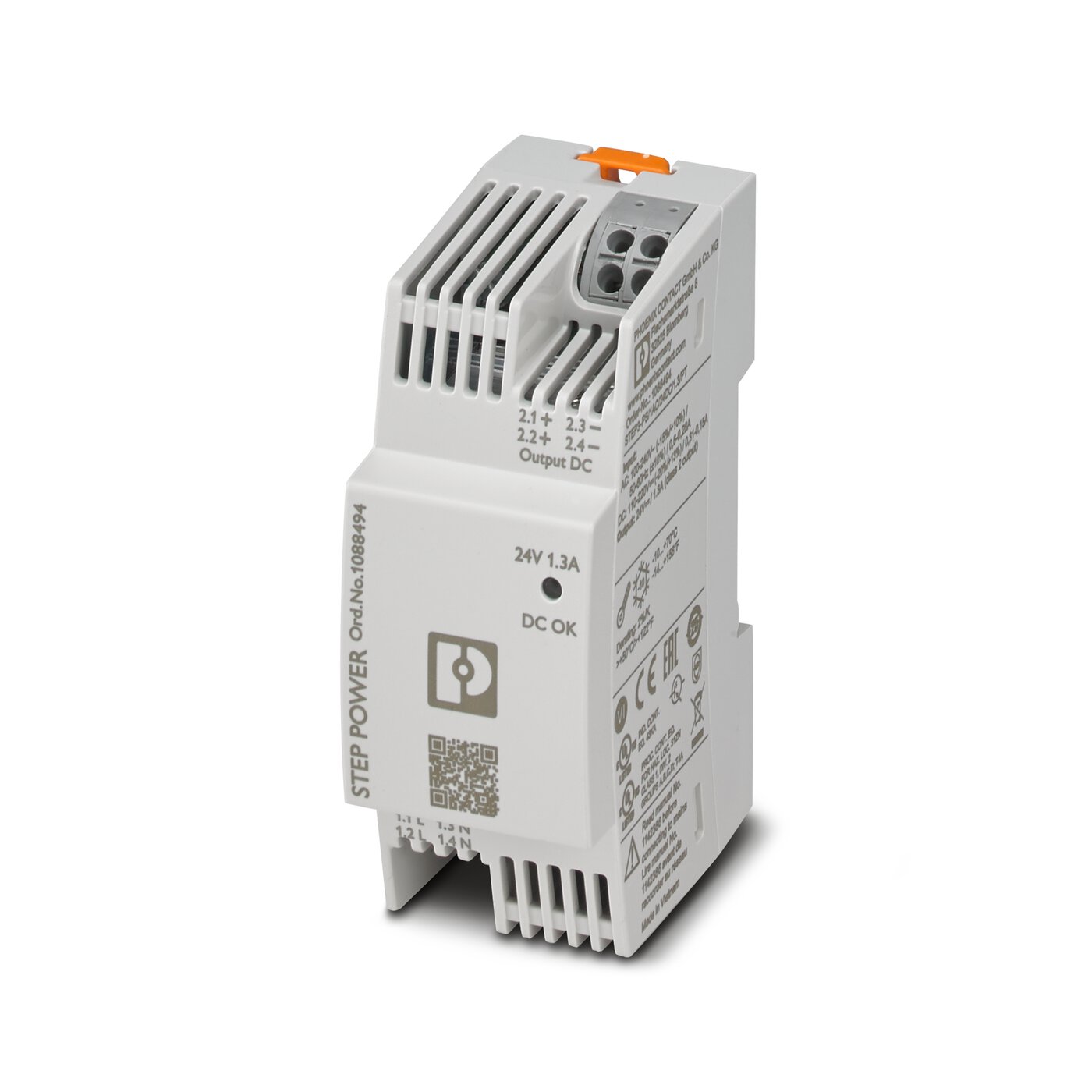 Bộ nguồn 24DC Phoenix Contact: STEP3-PS/1AC/24DC/1.3/PT - Power supply unit (1088494)