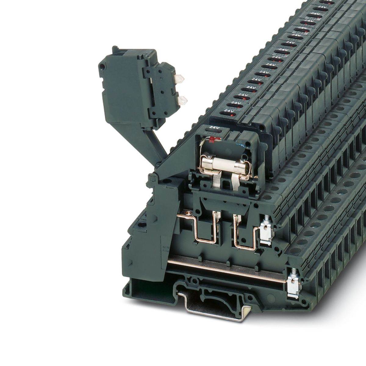 TB 4-2L-HESILED 24 (5X20) I - Multi-level fuse terminal block (3246854)