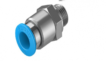 Đầu nối-	 Push-in fitting QS-G1/8-8-50 132038-Festo