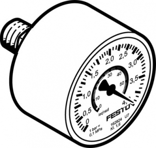 Precision pressure gauge MAP-40-4-1/8-EN 162842