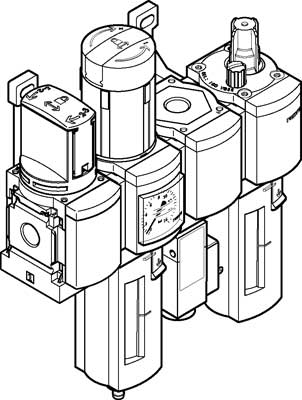 Bô lọc - Service unit combination MSB4-1/4:C3J1F3M1-WP 542295 - FESTO