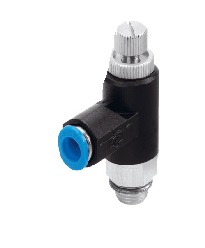 Van tiết lưu một chiều: One-way flow control valve GRLA-1/8-QS-8-RS-B  (162966)