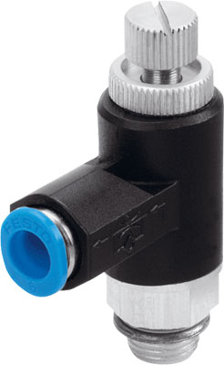 Van tiết lưu một chiều - One-way flow control valve GRLA-1/4-QS-6-RS-B- (162967)