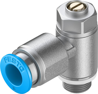 Van tiết lưu một chiều - One-way flow control valve GRLA-1/8-QS-8-D (193145), festo