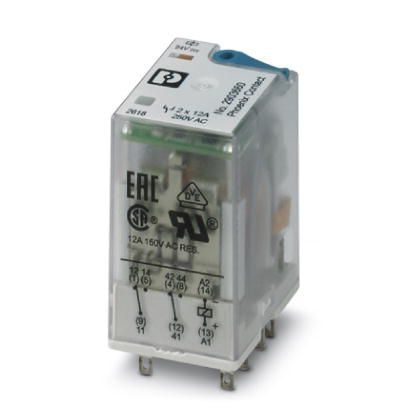 Single relay - REL-IR2/LDP- 24DC/2X21 - 2903660 - Phoenix contact