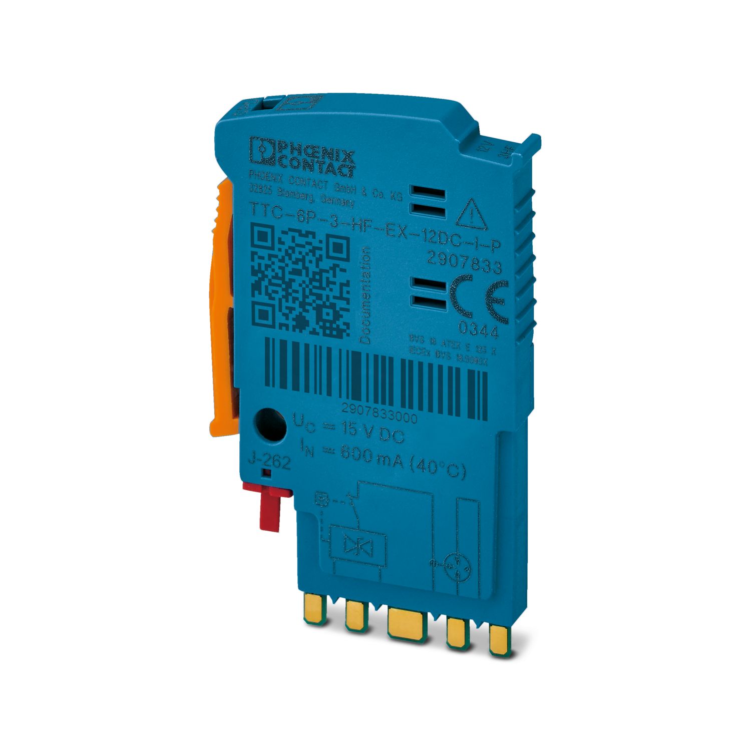 Chống sét tín hiệu Phoenix Contact: TTC-6P-3-HF-EX-12DC-I-P - Surge protection plug (2907833)