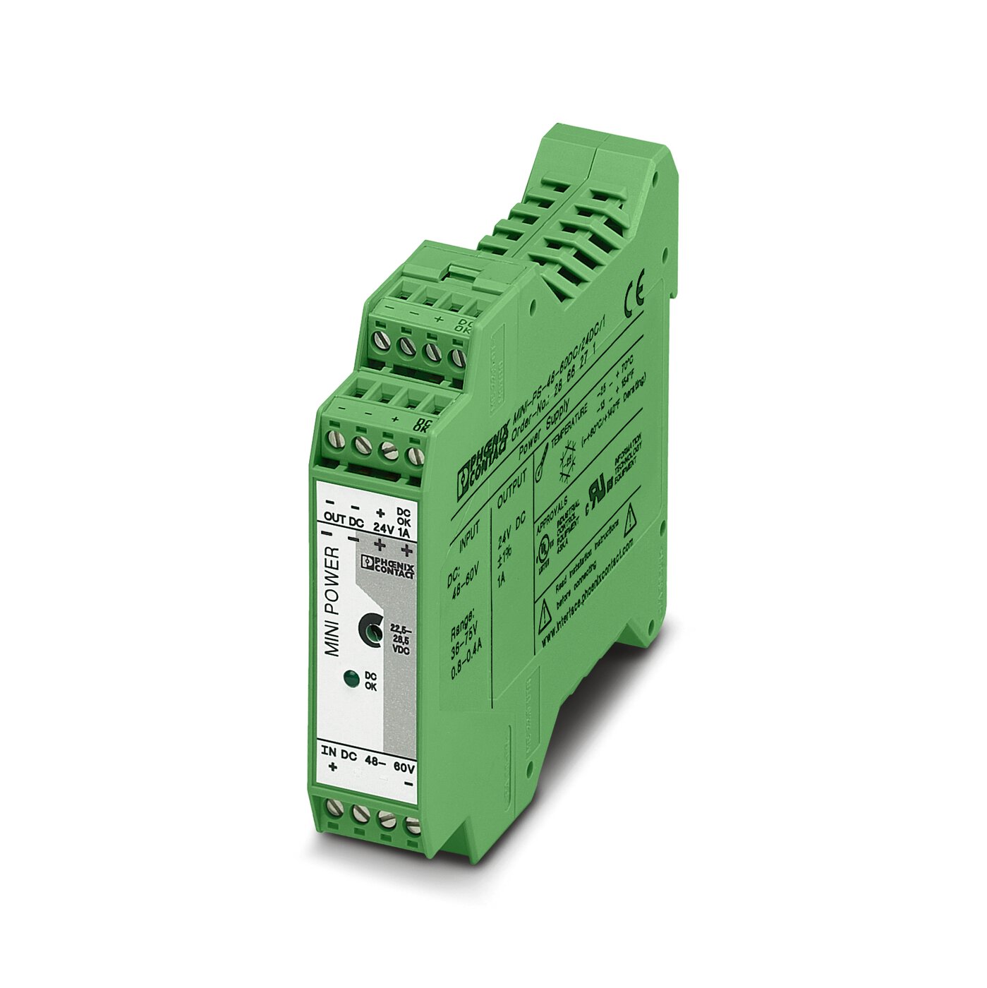 Bộ chuyển đổi nguồn DC-DC Phoenix Contact: MINI-PS- 48- 60DC/24DC/1 - DC/DC converters 2866271