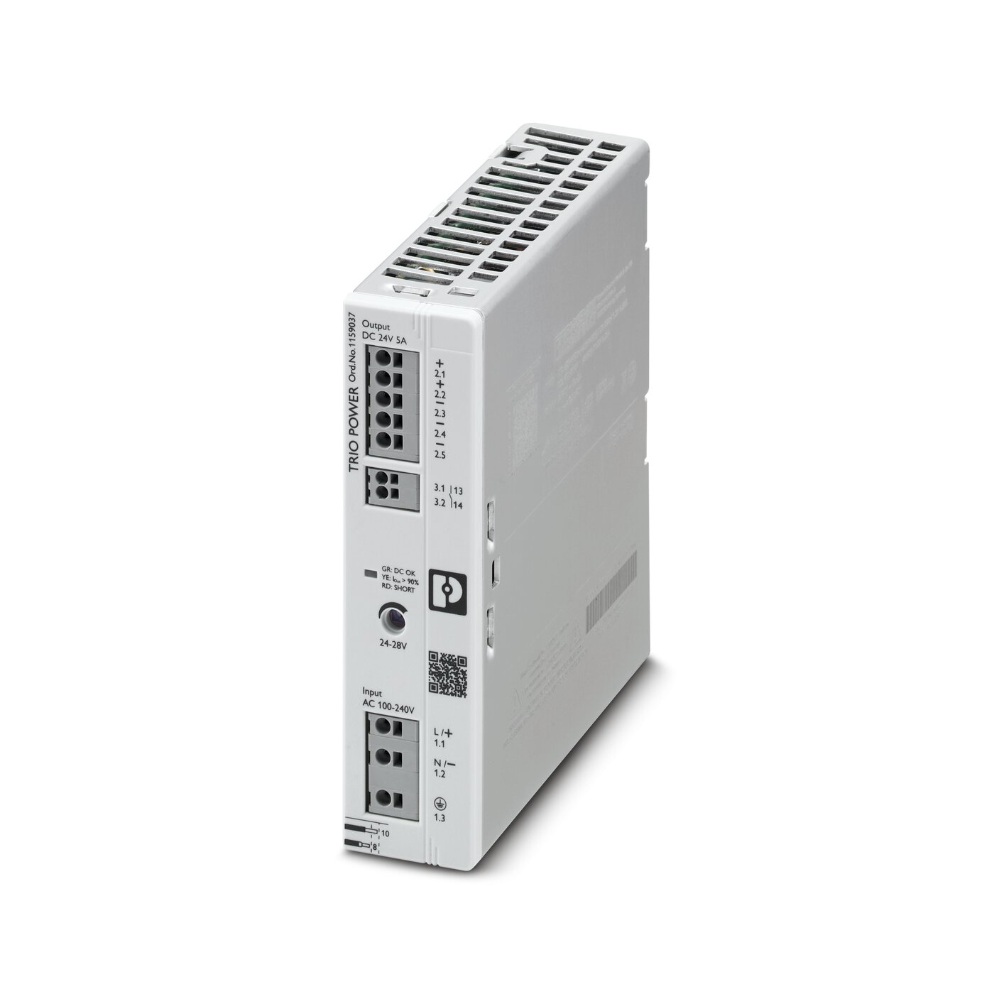 Bộ nguồn 24DC Phoenix Contact: TRIO3-PS/1AC/24DC/5 - Power supply unit 1159037