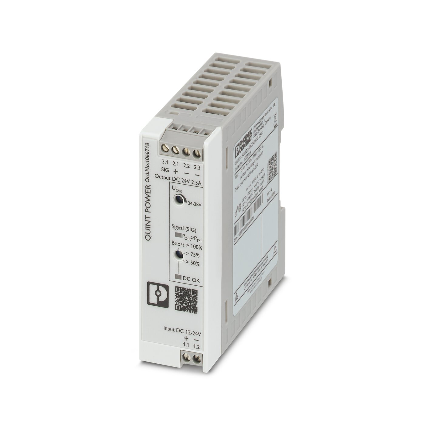 Bộ chuyển đổi nguồn DC-DC Phoenix Contact: QUINT4-PS/12-24DC/24DC/2.5/SC - DC/DC converters (1066718)