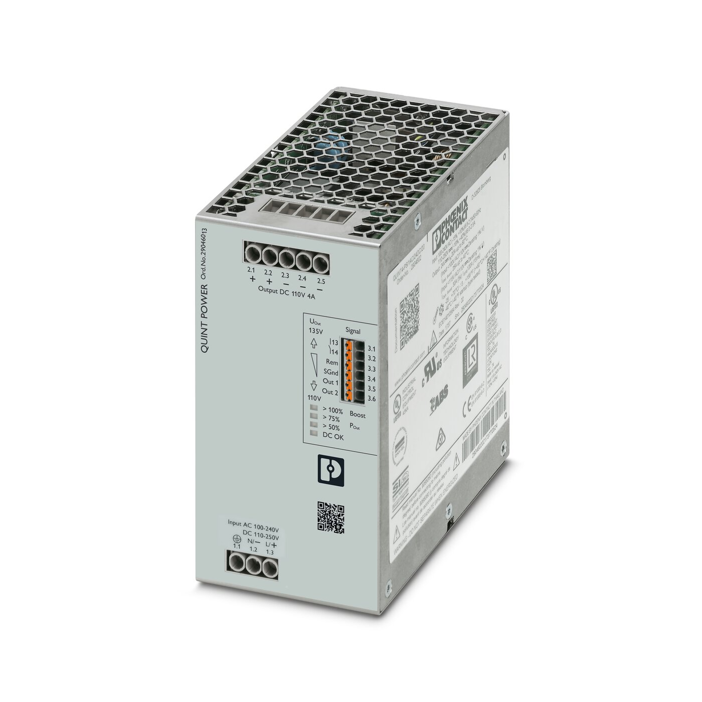 Bộ nguồn 110DC Phoenix Contact: QUINT4-PS/1AC/110DC/4 - Power supply unit 2904613