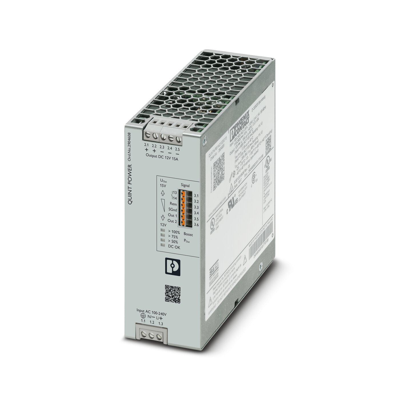 Bộ nguồn 12DC Phoenix Contact: QUINT4-PS/1AC/12DC/15 - Power supply unit 2904608