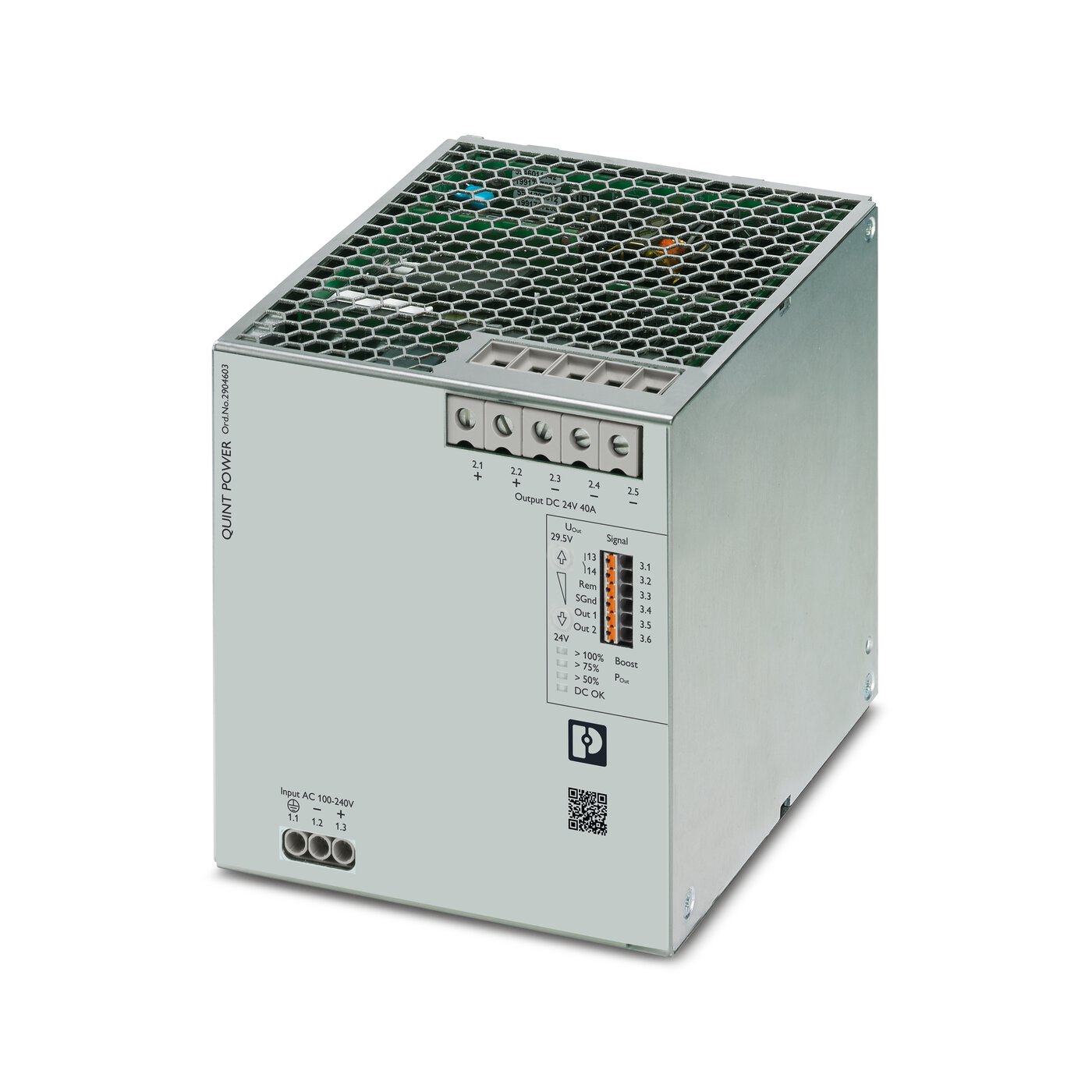 Bộ nguồn 24DC Phoenix Contact: QUINT4-PS/1AC/24DC/40 - Power supply unit 2904603