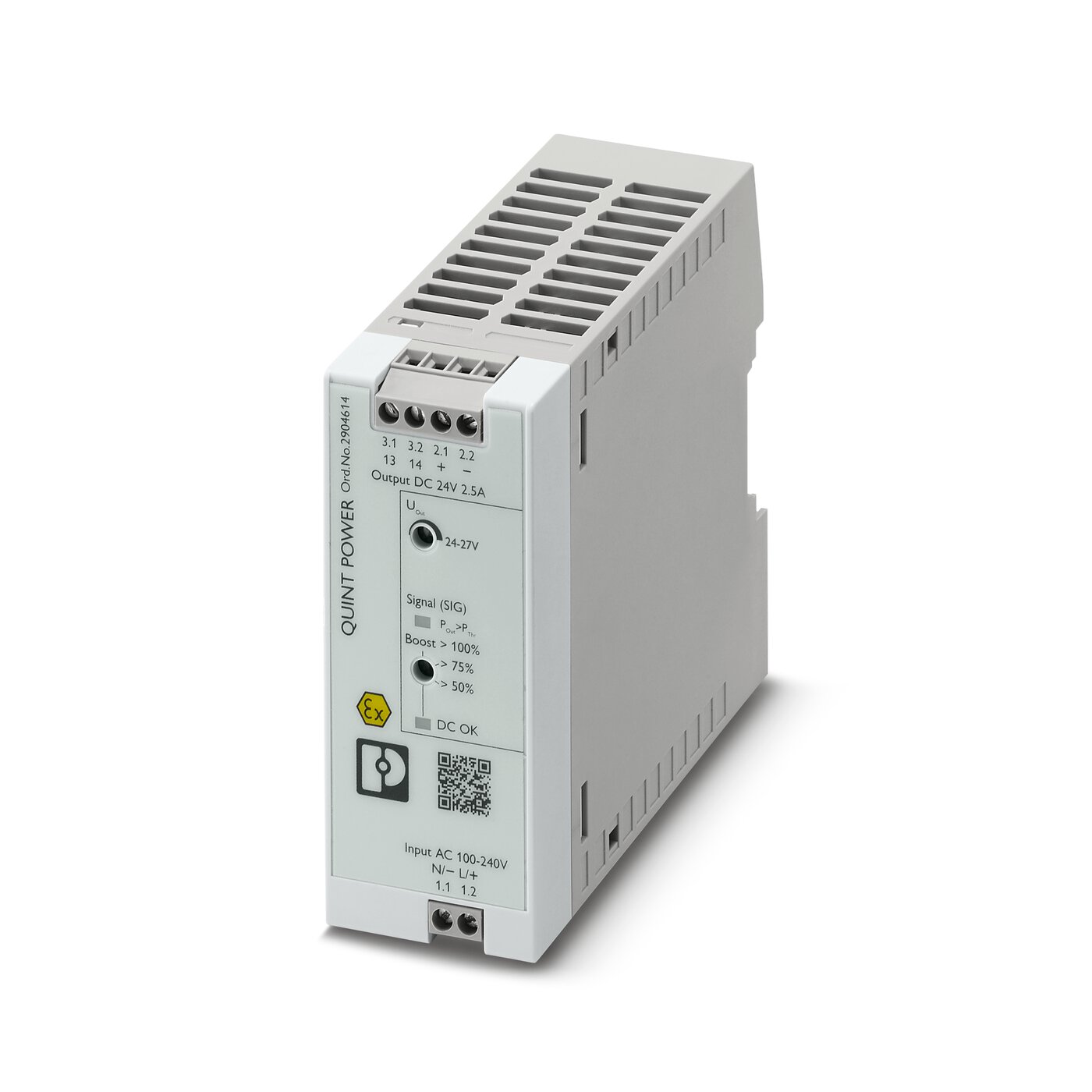 Bộ nguồn Phoenix Contact: QUINT4-SYS-PS/1AC/24DC/2.5/SC - Power supply unit 2904614