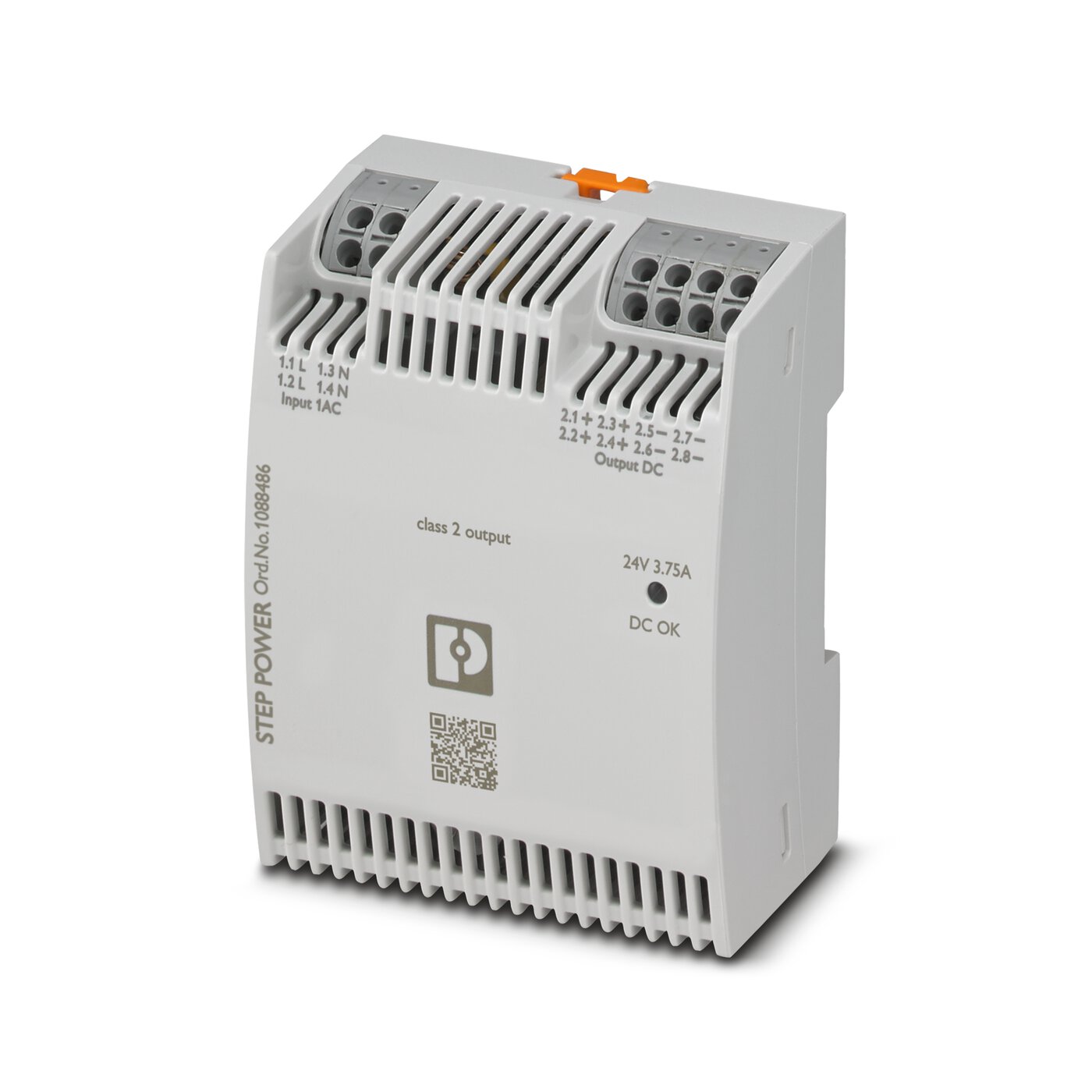 Bộ nguồn Phoenix Contact: STEP3-PS/1AC/24DC/3.75/PT/FL - Power supply unit (1088486)