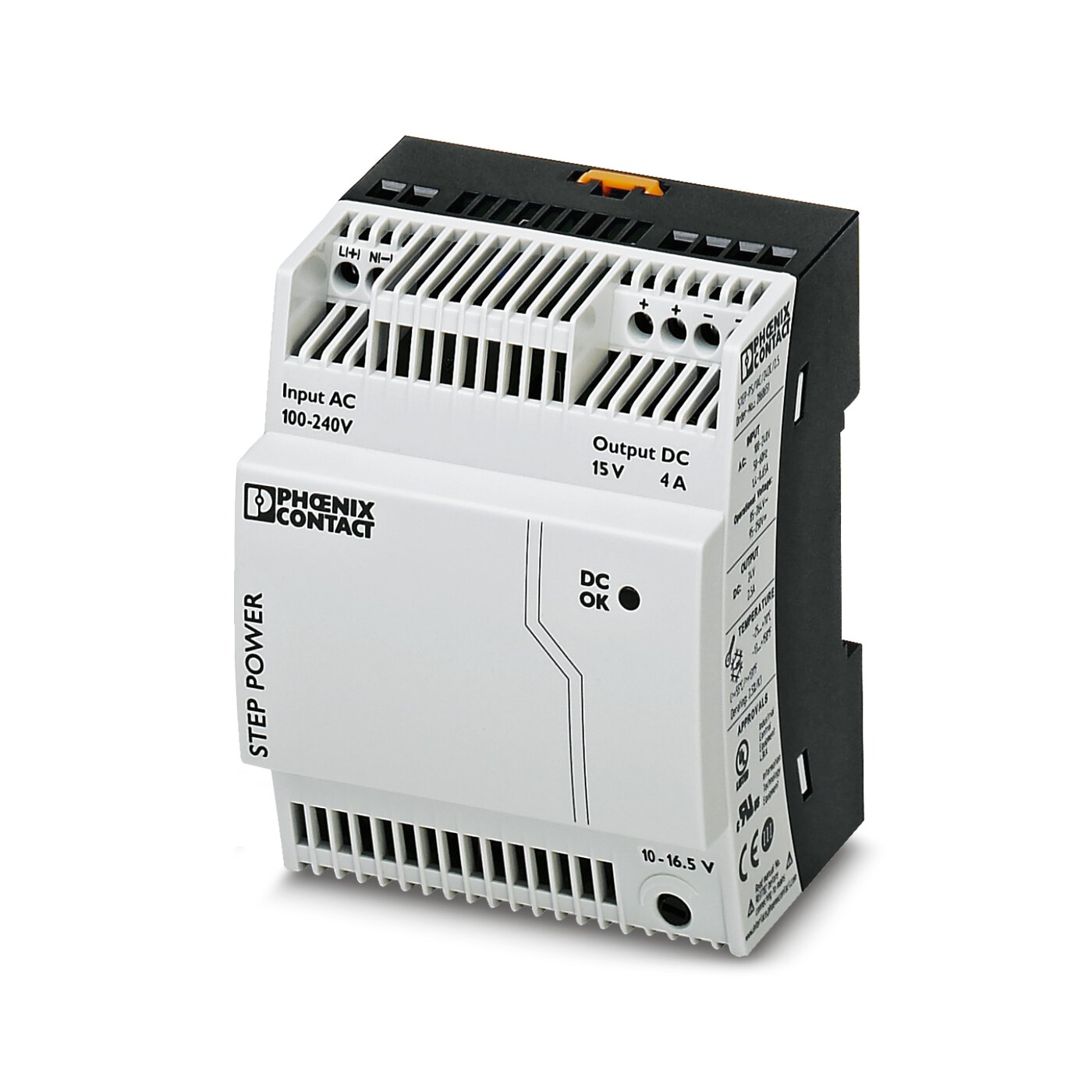 Bộ nguồn 15Vdc Phoenix Contact: STEP-PS/ 1AC/15DC/4 - Power supply unit (2868619)