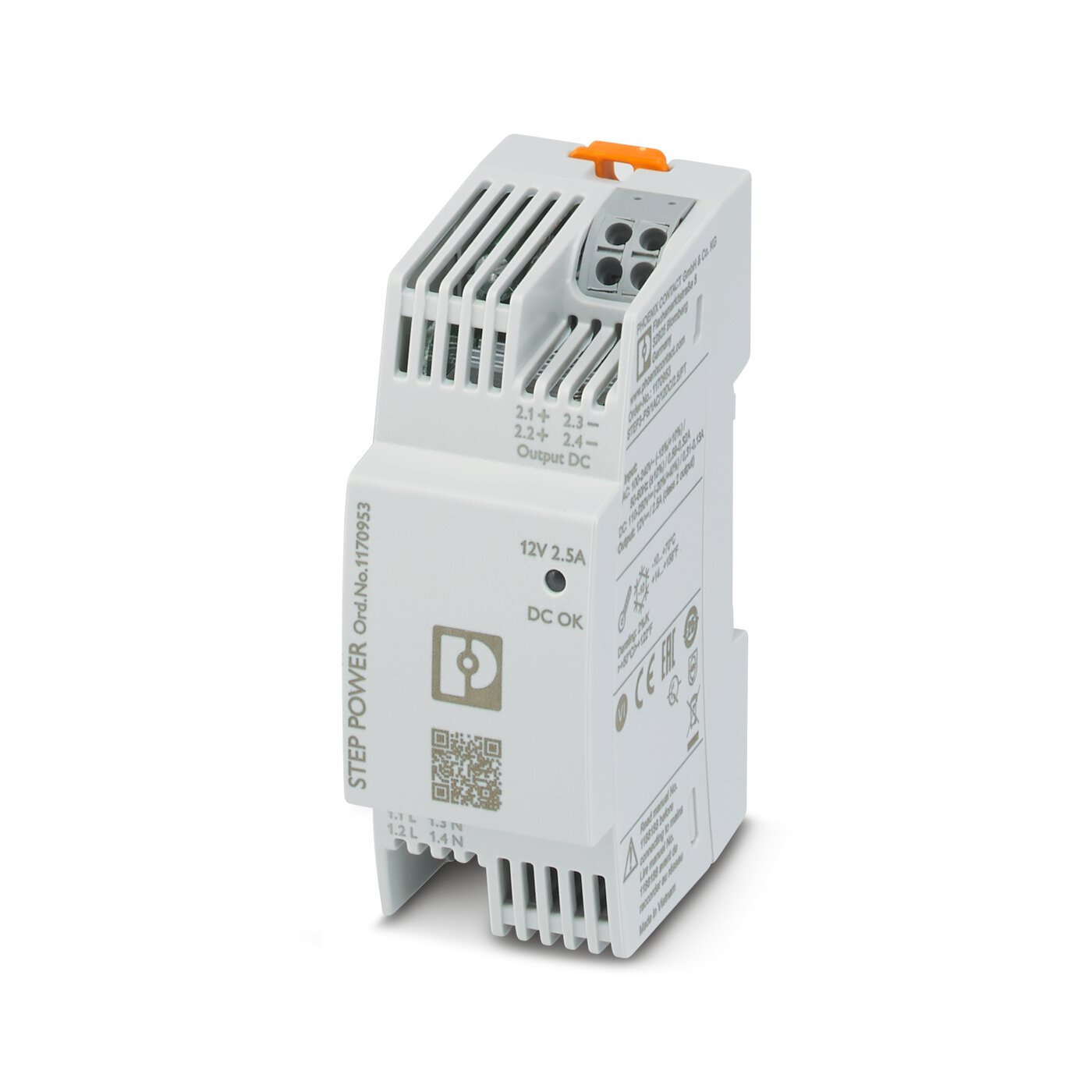 Bộ nguồn 12DC Phoenix Contact: STEP3-PS/1AC/12DC/2.5/PT - Power supply unit (1170953)