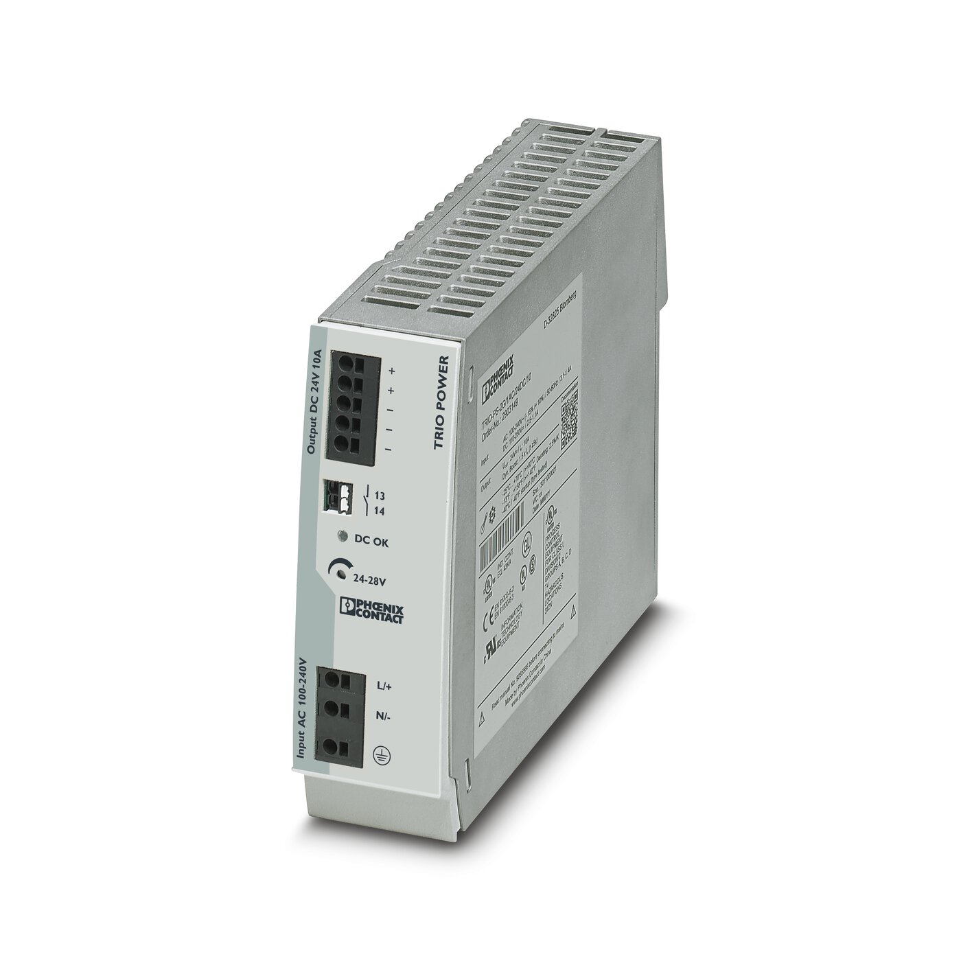 Bộ nguồn Phoenix Contact: TRIO-PS-2G/1AC/24DC/10/B+D - Power supply unit 2903145