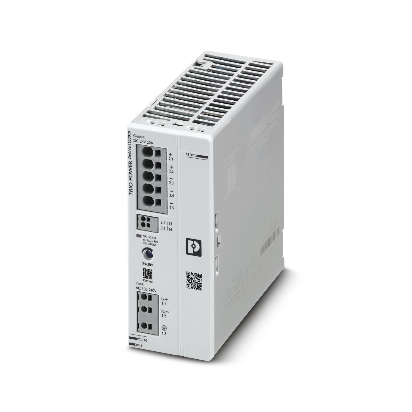 Bộ nguồn Phoenix Contact: TRIO3-PS/1AC/24DC/20/CO - Power supply unit 1523020