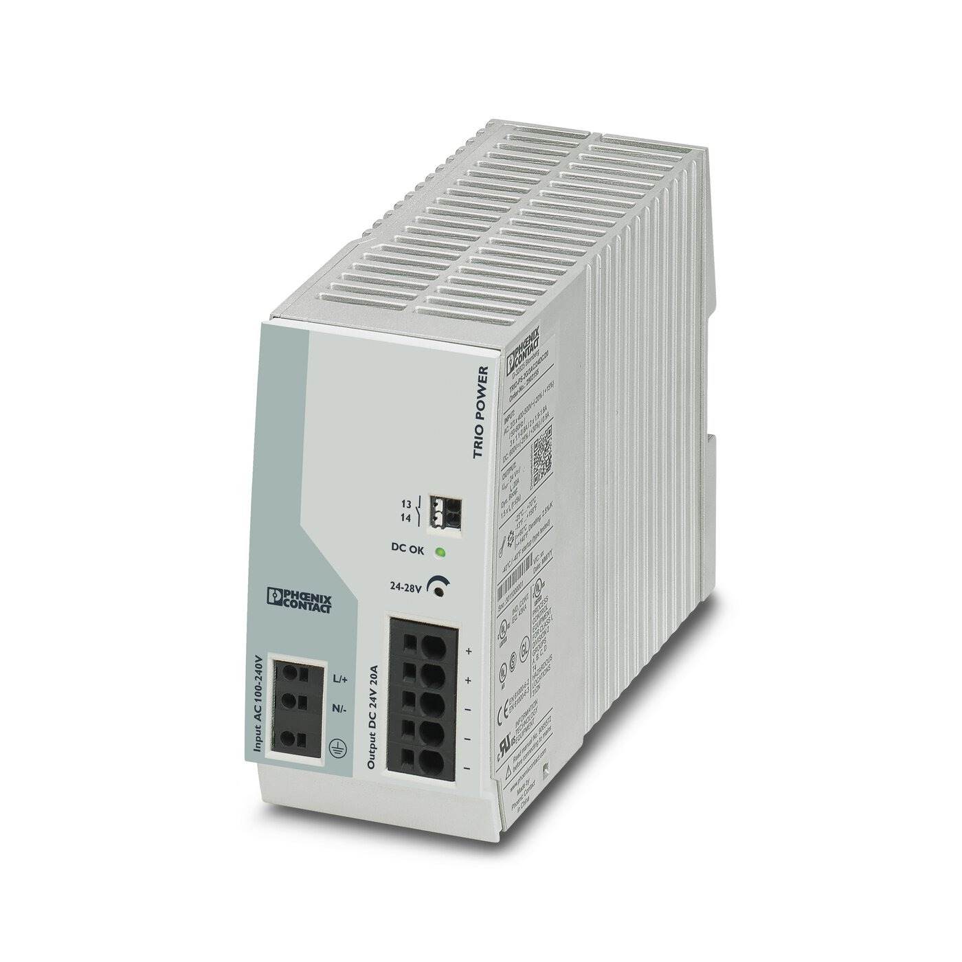 Bộ nguồn 24DC Phoenix Contact: TRIO-PS-2G/1AC/24DC/20 - Power supply unit (2903151)