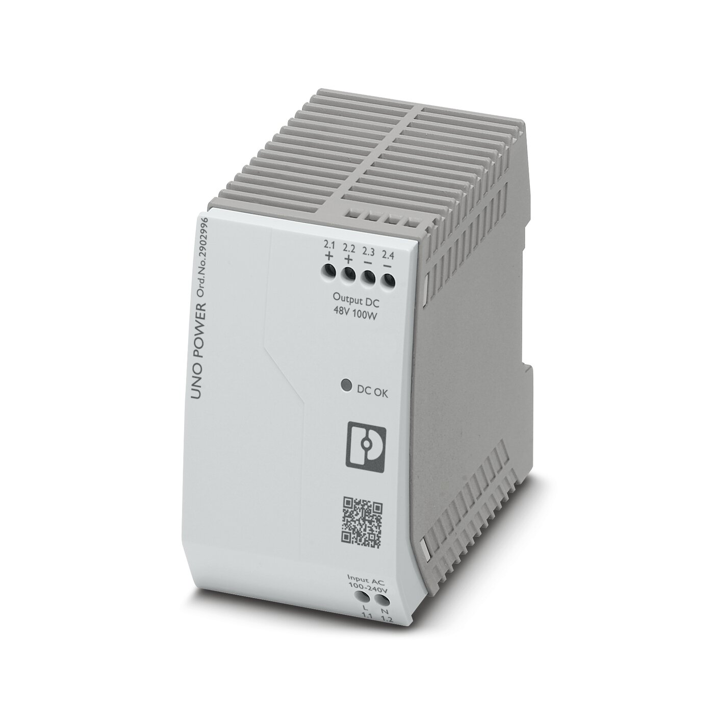 Bộ nguồn 48DC Phoenix Contact: UNO-PS/1AC/48DC/100W - Power supply unit (2902996)