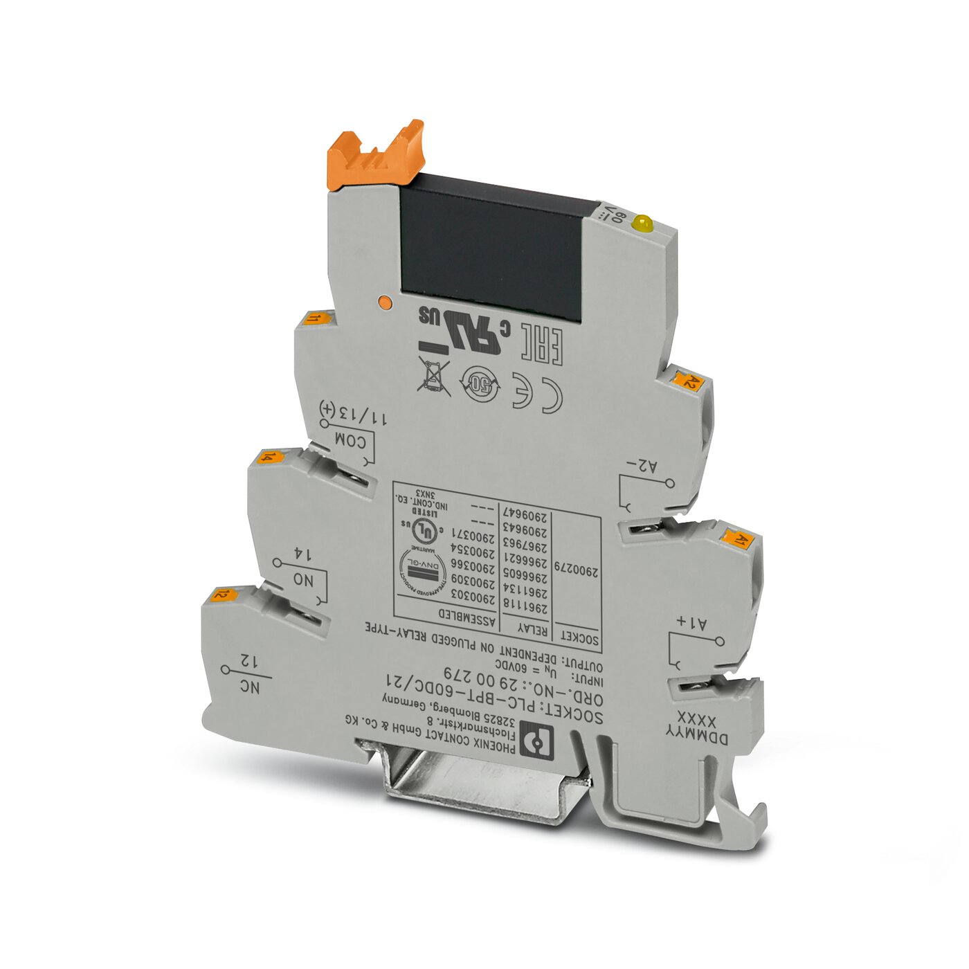 Solid-state relay module - PLC-OPT- 60DC/230AC/1      2900371