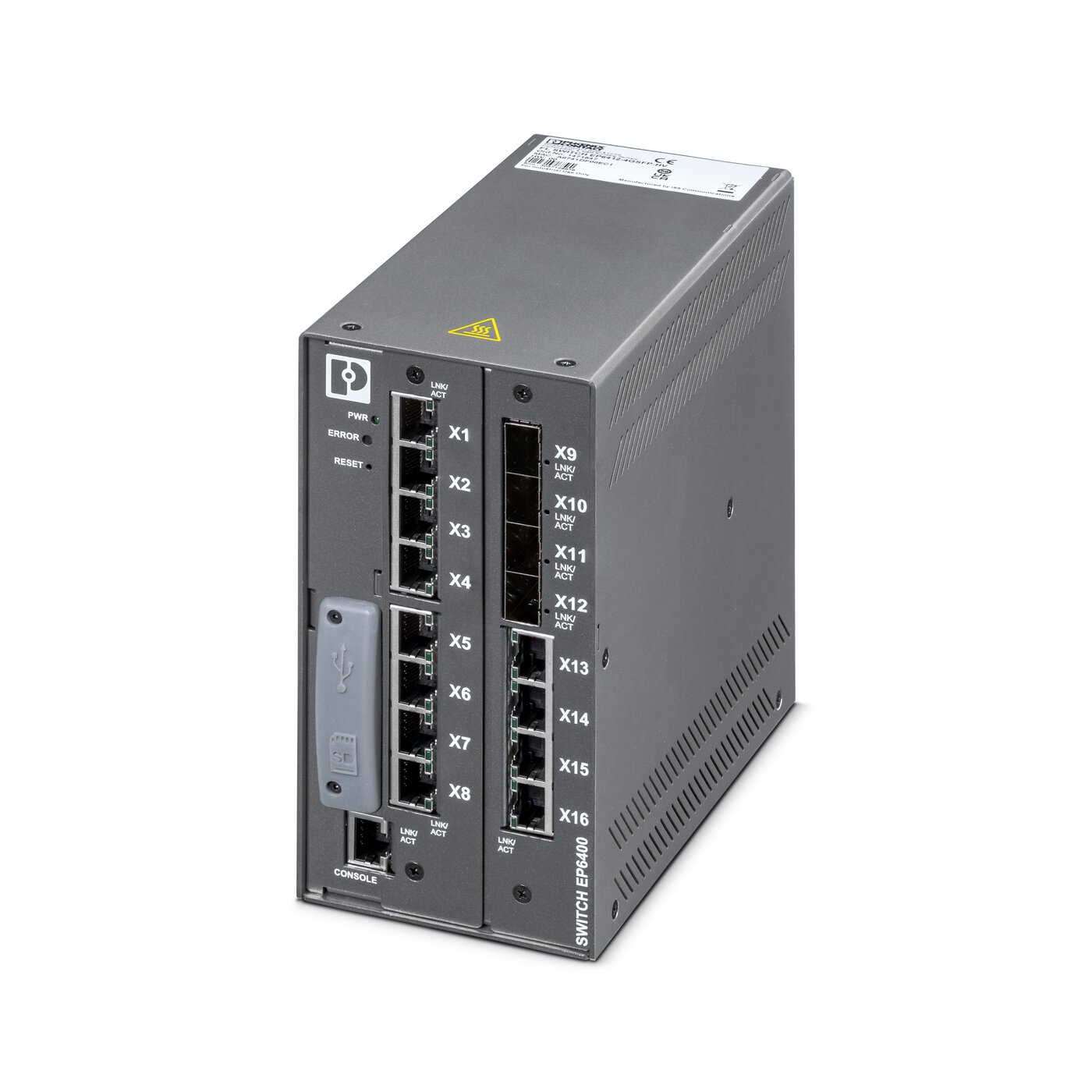 Switch Ethernet công nghiệp: FL SWITCH EP6412-4GSFP-HV - Industrial Ethernet Switch 1471547