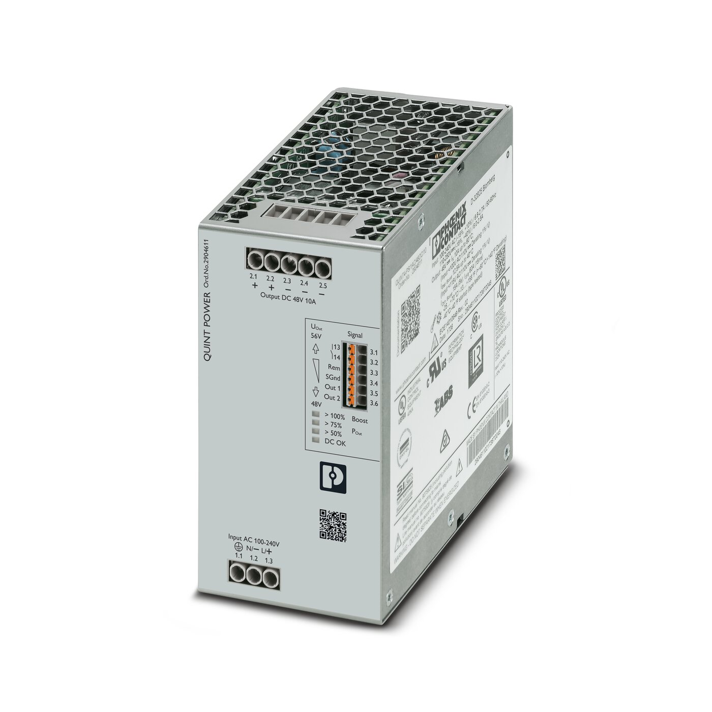 Bộ nguồn Phoenix Contact: QUINT4-PS/1AC/48DC/10 - Power supply unit 2904611