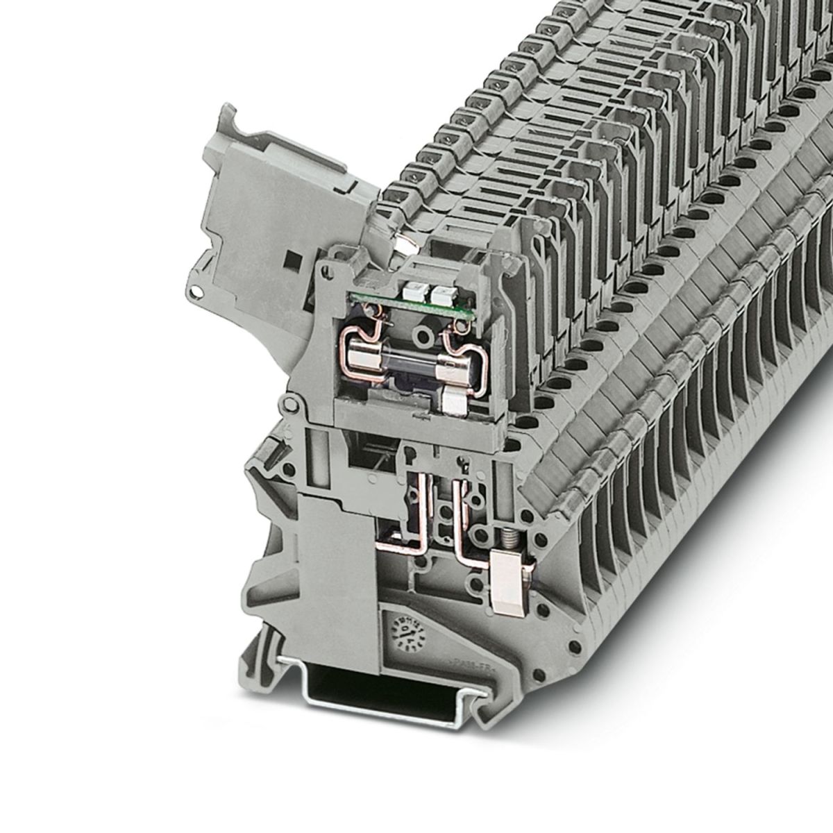 UT 4-HESILED 24 (5X20) GY - Fuse modular terminal block (3074172)