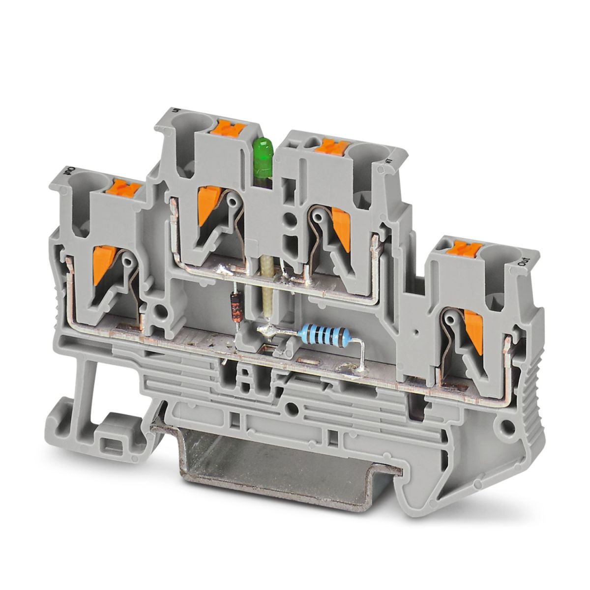 PTTB 2,5-ILA 100 - Double-level terminal block (3215042)