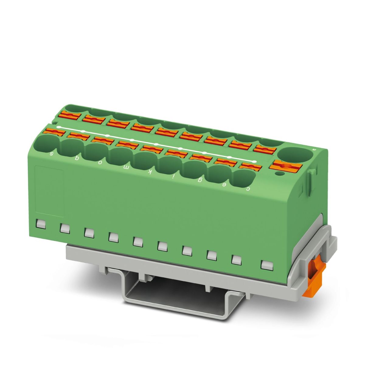 Khối cầu đấu phân phối Phoenix Contact PTFIX 10/18X4-NS35 GN – 3273644