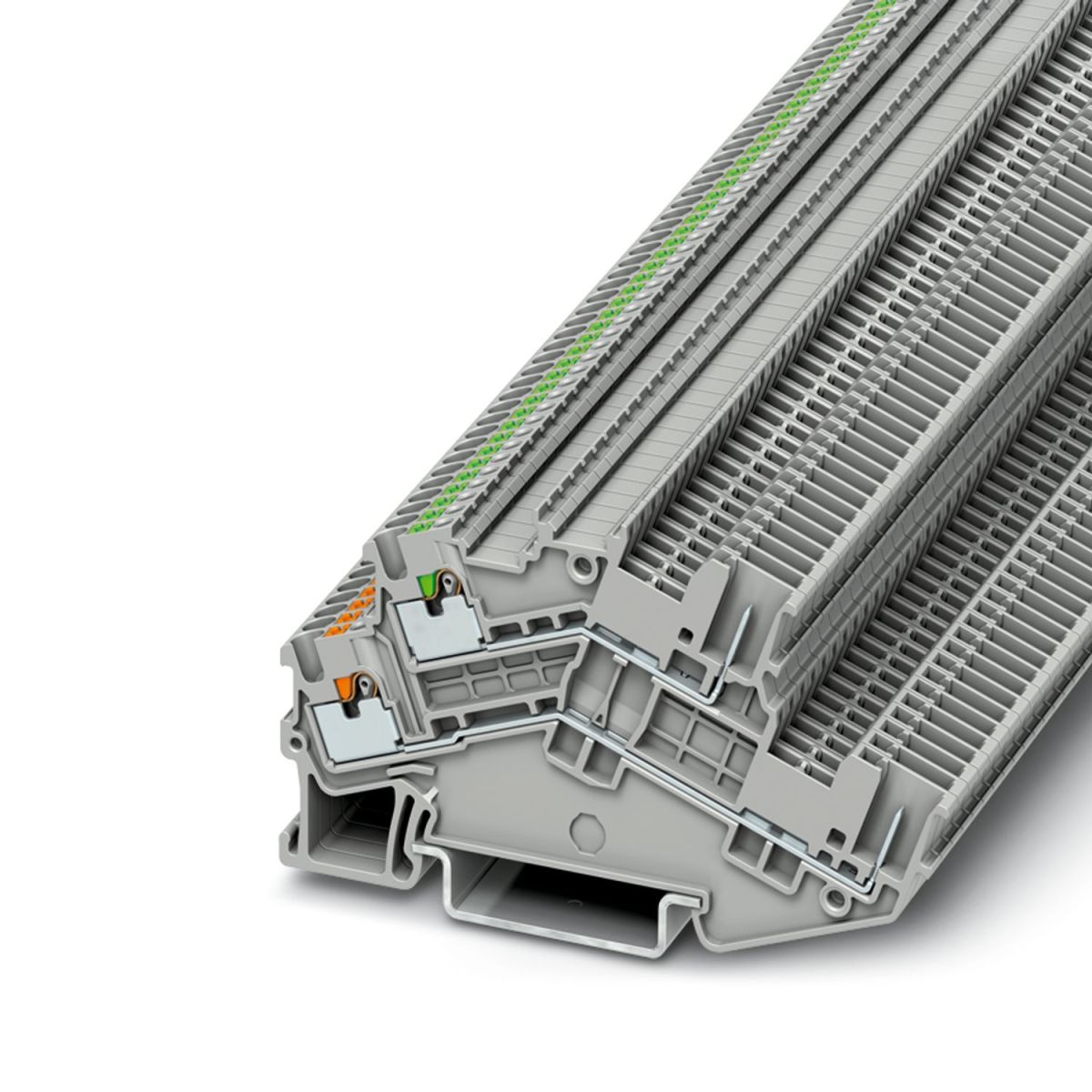 PTTBS 1,5/S/2P/U-OG/O-GN - Multi-level terminal block (3214496)