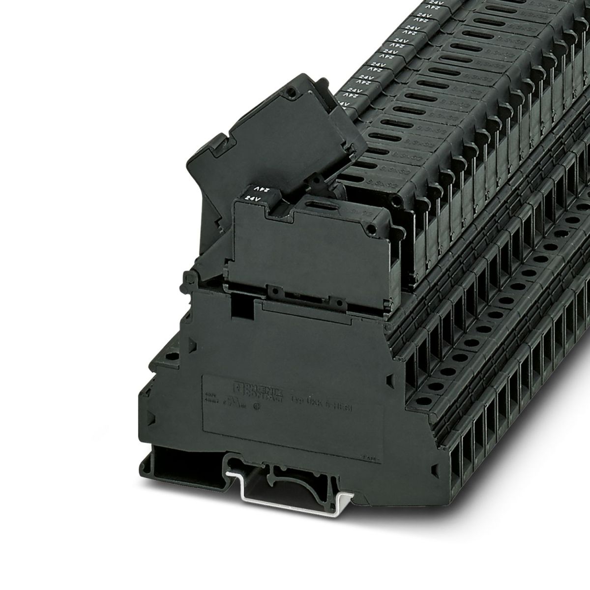 UKK 5-HESILED 24 (6,3X32) - Fuse modular terminal block (0711632)