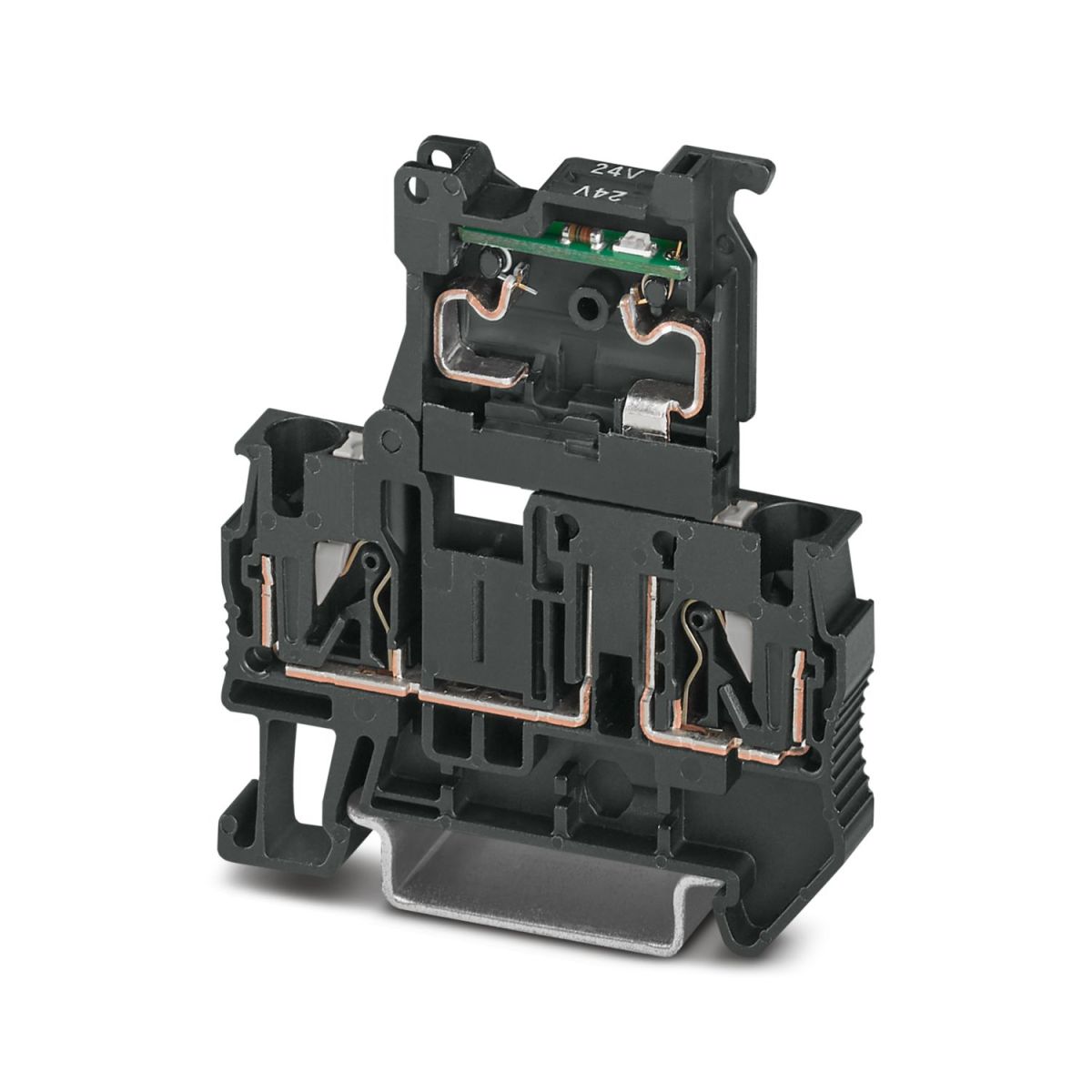 TBP 4-HESILED 24 (5X20) - Fuse modular terminal block (1805498)